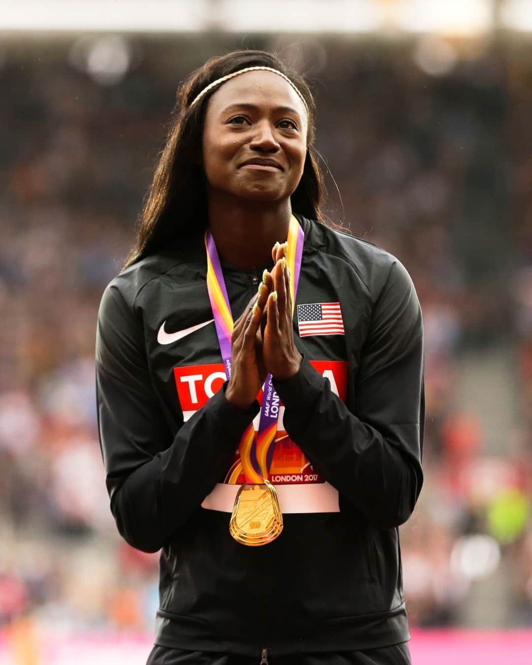 TIME Magazineのインスタグラム：「"My former U.S. Track and Field teammate Tori Bowie, who was found dead in her home in Florida on May 2, of complications related to childbirth at 8 months pregnant, was a beautiful runner. She was effortless. At the Rio Olympics, I ran the second leg of the 4 x 100 relay. Tori was the anchor. When she got the baton, I remember thinking, “it’s over.” She just accelerated. When she crossed the finish line, I couldn’t wait to run over to her to celebrate. It was her first, and only, Olympic gold medal."  At the link in bio, @allysonfelix remembers her friend Tori Bowie—and urges the medical community to ensure that her death wasn't in vain.  Photograph by Alastair Grant—AP」