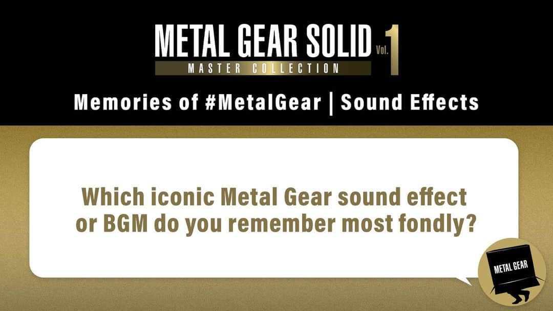 KONAMIのインスタグラム：「One of the major characteristics of the #MetalGear series are the sound effects. Such as the well-known "!" sound.  Reply using #MetalGearMemories ✍  #MetalGearSolid #MGSVol1 #MG35th」