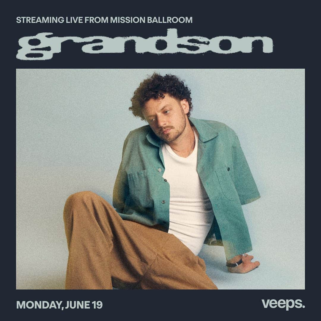 Fueled By Ramenさんのインスタグラム写真 - (Fueled By RamenInstagram)「Check out @grandson exclusively on @veeps for his June 19th livestream! Tickets will get you a discount at grandsons merch store for a limited time! Get your tickets at the link in stories 🔗」6月16日 1時54分 - fueledby