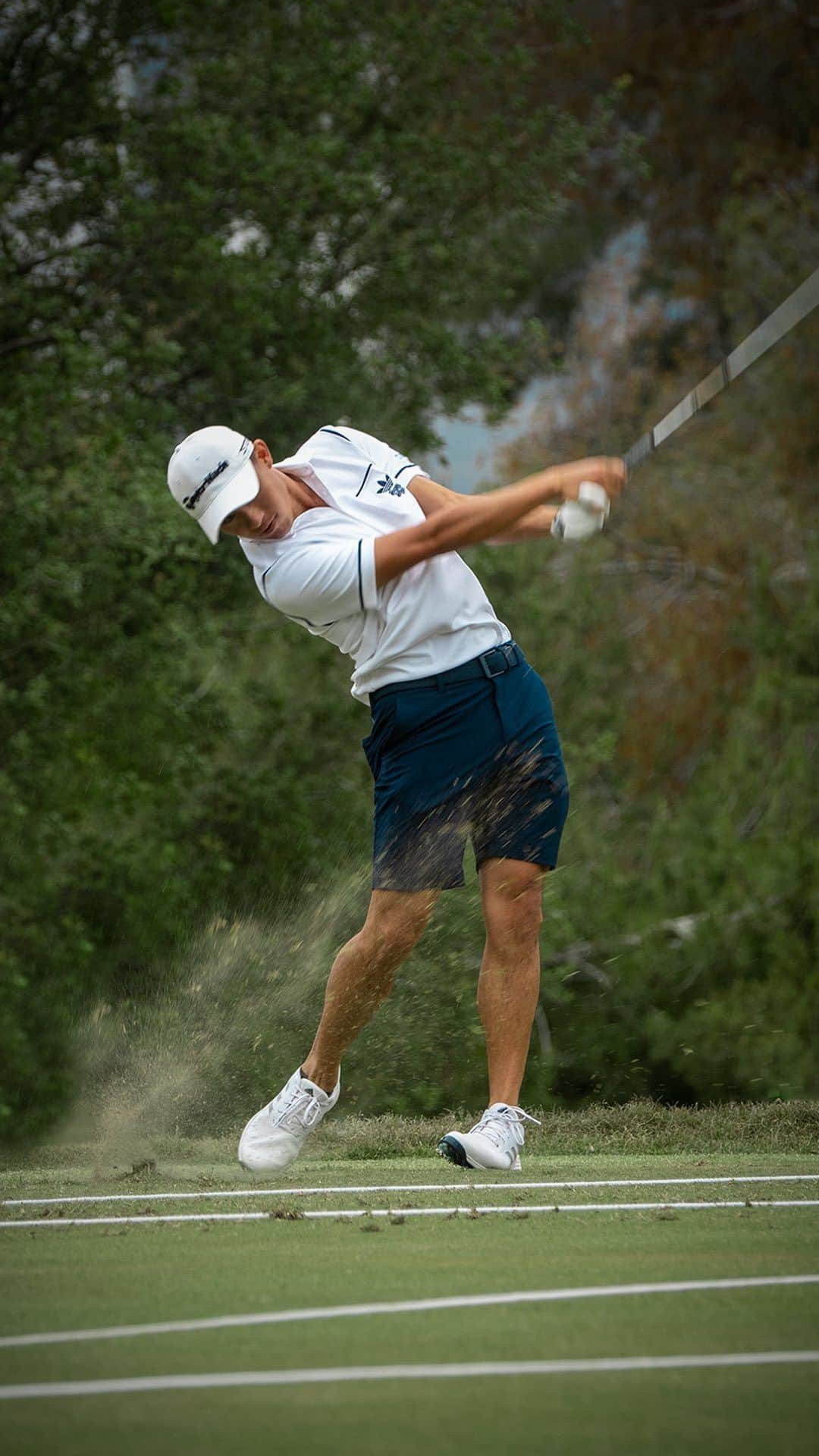 adidas Golfのインスタグラム：「👀 on the ⛳️ course   @collin_morikawa repping adidas x Bogey Boys @usopengolf 🤝  Check out the limited-edition collection now at the link in bio」