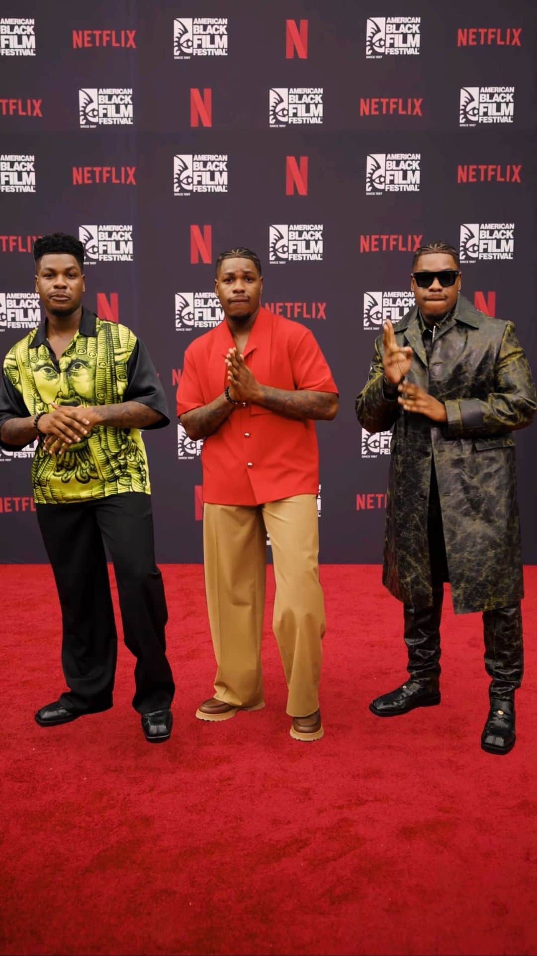 ジョン・ボイエガのインスタグラム：「my clones and I showed out at ABFF!」