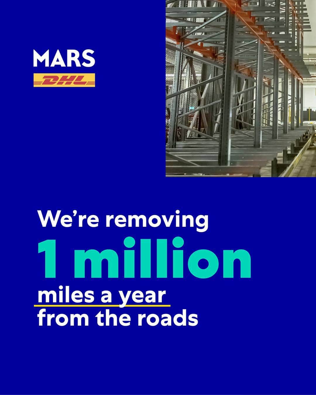 Marsのインスタグラム：「We’re proud to share another milestone along our journey to making a healthier planet tomorrow. We’ve partnered with DHL in the UK to open two, state-of-the-art warehousing facilities, reducing our Mars UK logistics carbon footprint by 7.7%.  �Find out more about our meaningful step in creating a logistics operation that is sustainable, smart and agile at the link in our bio.  �#TomorrowStartsToday #DHL」