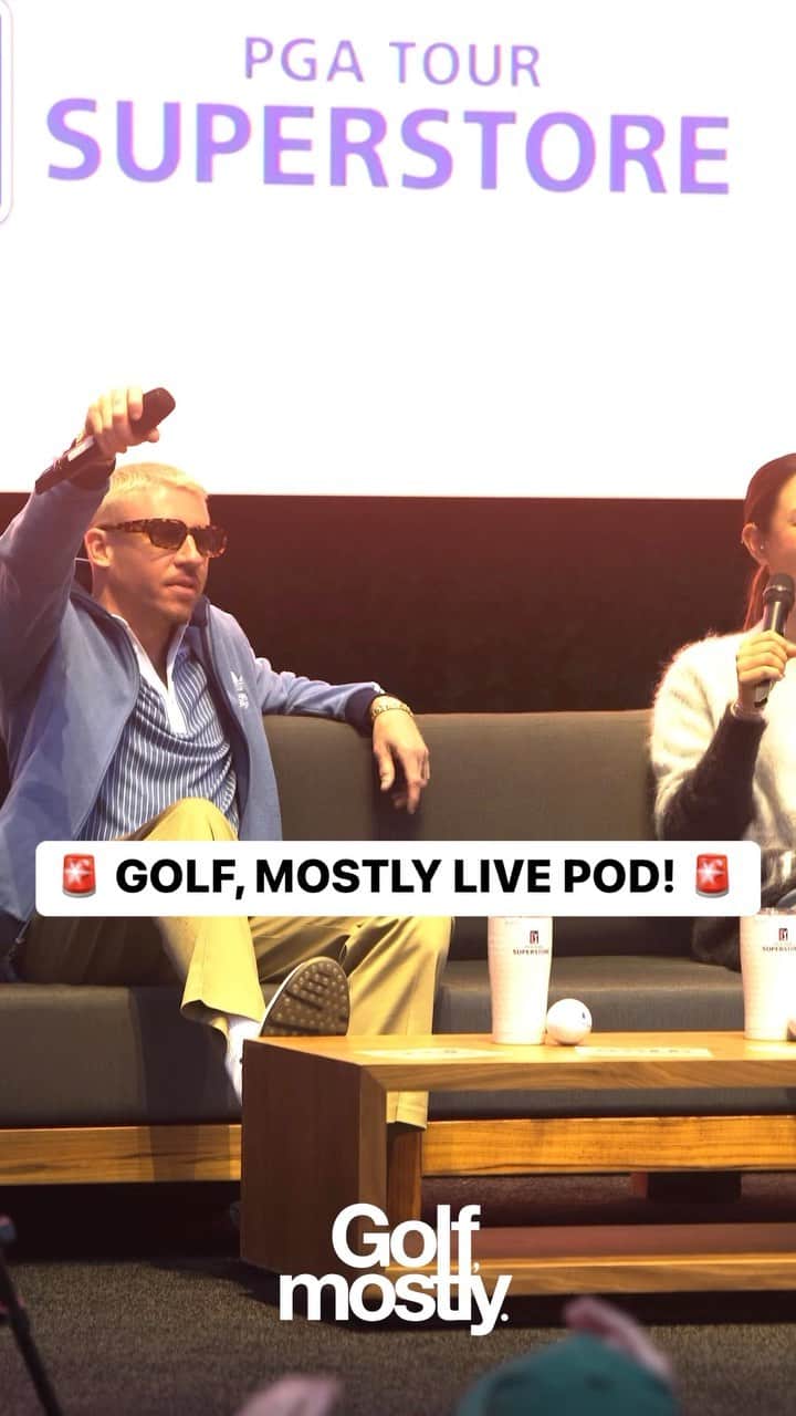 のインスタグラム：「Last night was AWESOME!   Huge shout out to @macklemore, @usga and @pgatoursuperstore for making it all possible. Check out the full episode streaming wherever you get your podcasts now.」