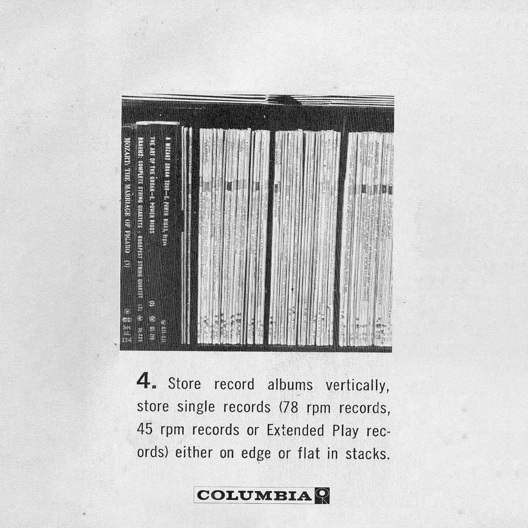 Shing02さんのインスタグラム写真 - (Shing02Instagram)「take care of your records... Columbia Records, 1950s」6月16日 17時48分 - shing02gram