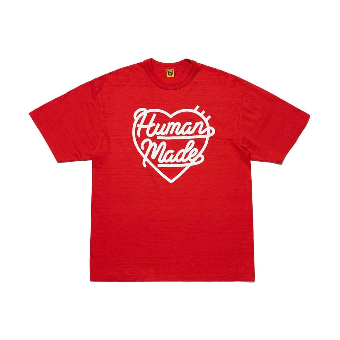 HUMAN MADEさんのインスタグラム写真 - (HUMAN MADEInstagram)「"COLOR T-SHIRT #2" is available at 17th June 11:00am (JST) at Human Made stores mentioned below.  6月17日AM11時より、"COLOR T-SHIRT #2” が HUMAN MADE のオンラインストア並びに下記の直営店舗にて発売となります。  [取り扱い直営店舗 - Available at these Human Made stores] ■ HUMAN MADE ONLINE STORE ■ HUMAN MADE OFFLINE STORE ■ HUMAN MADE HARAJUKU ■ HUMAN MADE SHIBUYA PARCO ■ HUMAN MADE 1928 ■ HUMAN MADE SHINSAIBASHI PARCO  *在庫状況は各店舗までお問い合わせください。 *Please contact each store for stock status.  HUMAN MADE定番の柔らかく独特な風合いのスラブ生地を用いた丸胴Tシャツ。 アイコニックなハートのモチーフを落とし込みました。カラフルなボディカラーが特徴です。  T-shirt with Human Made's standard rounded body. Woven with uneven slub yarn, it has a soft texture and is adorned with the iconic heart motif. Available in a range of colors.」6月16日 11時00分 - humanmade