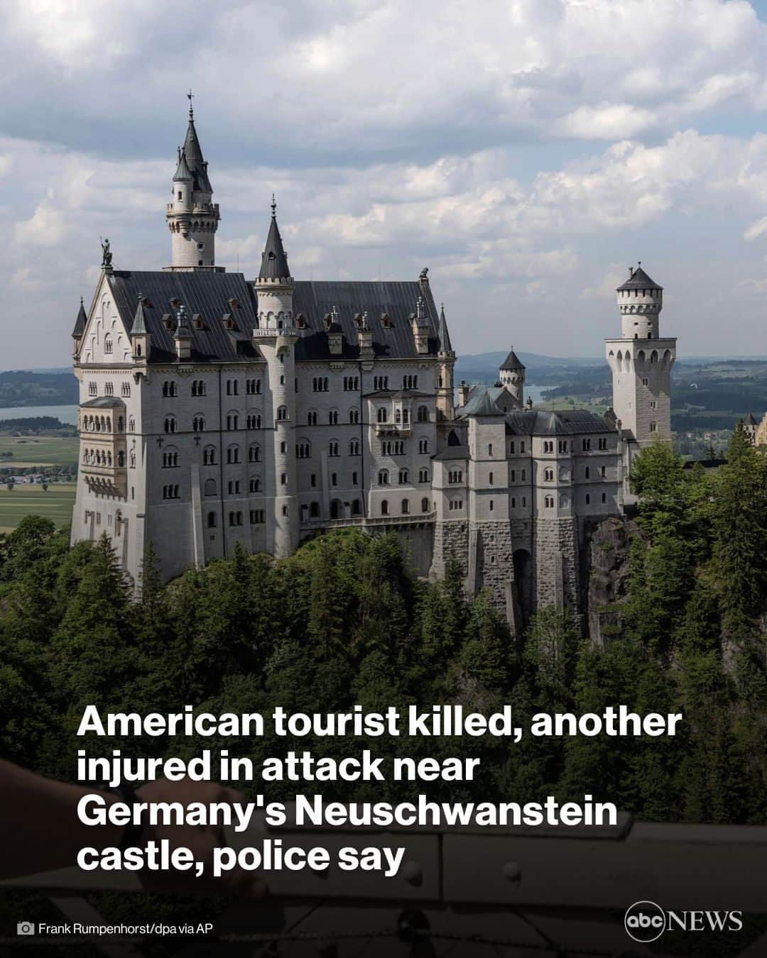 ABC Newsのインスタグラム：「An American tourist is dead and another injured after an American man attacked them near Neuschwanstein castle in Germany, authorities say. MORE AT LINK IN BIO.」