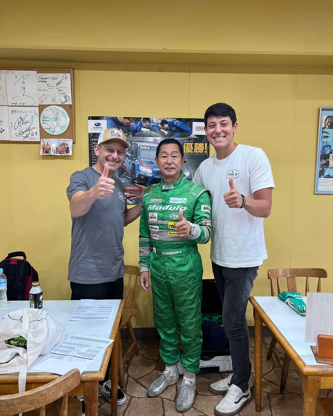 スティーブのインスタグラム：「This is gonna be a fun day with the drift king KEIICHI TSUCHIYA  すごい1日になりそう❣️ドリキン 土屋圭市」