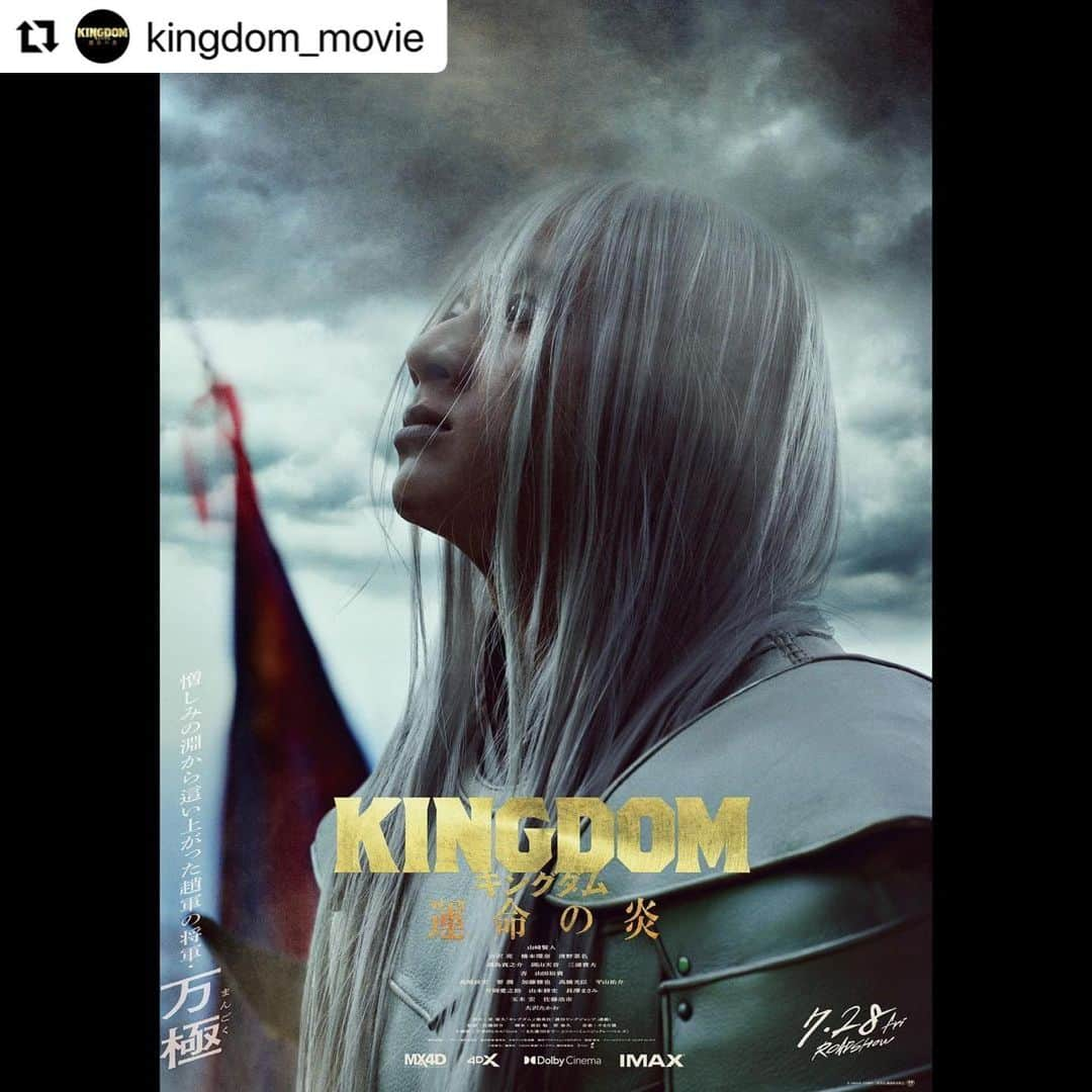 山田裕貴さんのインスタグラム写真 - (山田裕貴Instagram)「万極  @kingdom_movie  ・・・ . 映画『#キングダム 運命の炎』 ┃┋ 7月28日(金)公開❗️ ┋┃  　 　　　　  万極 ━━━━━━━━━━━━━━ 憎しみの淵から這い上がった将軍  📜かつて秦に虐殺された 趙国民の憎しみを背負って戦う。  #山田裕貴  #いま運命が動き始める   ◤ キャラクタービジュアル解禁⚔️ ◢」6月16日 14時07分 - 00_yuki_y