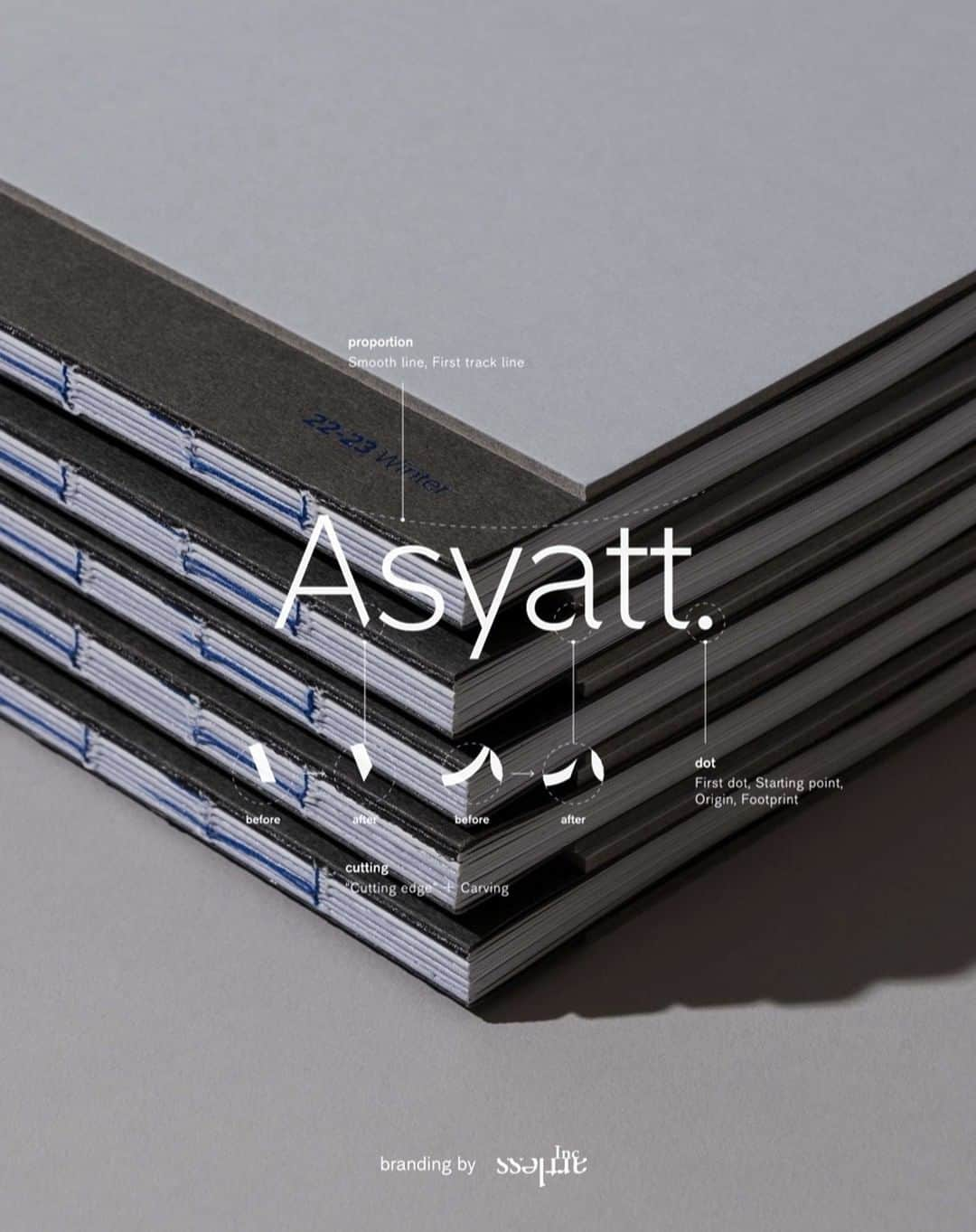 川上俊さんのインスタグラム写真 - (川上俊Instagram)「asyatt.  / brand design by artless Inc.　 -  asyatt. is a travel experience partner that designs unique and personalized experiences for each guest. from the moment you make your reservation to the moment you leave for your next destination. the entire experience is one unforgettable story.  we were in charge of the comprehensive brand design of asyatt. as well as the visual identity, including the logo design, brand direction, brand book, website, and sns design. 　  asyatt. (アシャット)とは、ゲスト一人ひとりにあわせてユニークな体験をデザインするトラベル・エクスペリエンス・パートナーです。第一拠点として北海道・ニセコ町を中心に、自然に触れ、エナジーをもらい、大地に抱きしめられる特別な体験の提案と、ゲストが自然に心を委ねることによって自信を取り戻すことを目的としています。ご予約から次の目的地に旅立たれるまで。その全てを忘れられない 1 つのストーリーとしてご案内しています。artlessでは、ブランドのアイデンティティ構築となるBI、そしてロゴデザインを始めとしたVIの構築。グラフィックアイテムやブランドブック、ウェブサイトやsnsまで、包括的にブランドディレクションとデザインを担当しました。  #luxurytravel」6月16日 14時27分 - shunkawakami