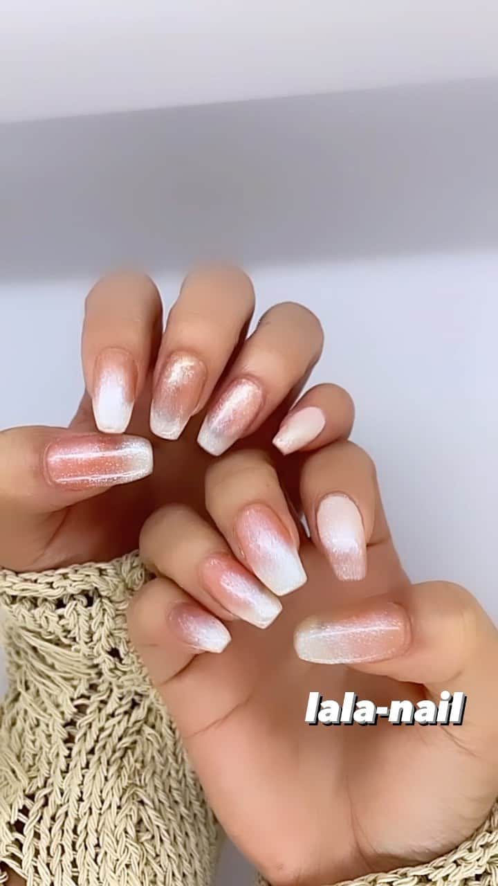 ETSUKOのインスタグラム：「チークネイルもグラデーションネイルもパレット🎨 使うと簡単に出来るよ❣️ 最後に使用した材料載せてます🫶🏽  #instanails #nails#lalanail#ネイル#プライベートネイルサロン #横浜#手書きネイル#個性派ネイル#大人ネイル #キラキラ#キラキラネイル#美甲#美甲設計#網紅美甲 #美甲店 #네일#네일아트 #グラデーションネイル #ワンホンネイル #オレンジネイル  #ネイルレシピ」