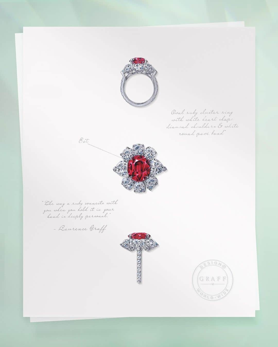 Graffさんのインスタグラム写真 - (GraffInstagram)「For thousands of years, rubies have been celebrated as symbols of romance and passion.  #GraffDiamonds」6月17日 2時44分 - graff
