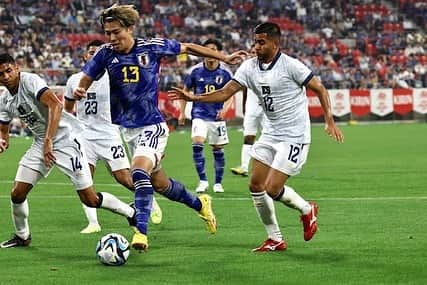 中村敬斗のインスタグラム：「代表で初ゴール決めれました！！ 応援ありがとうございました‼️  #Japan #keito #nakamura #建ナイスパス👍」