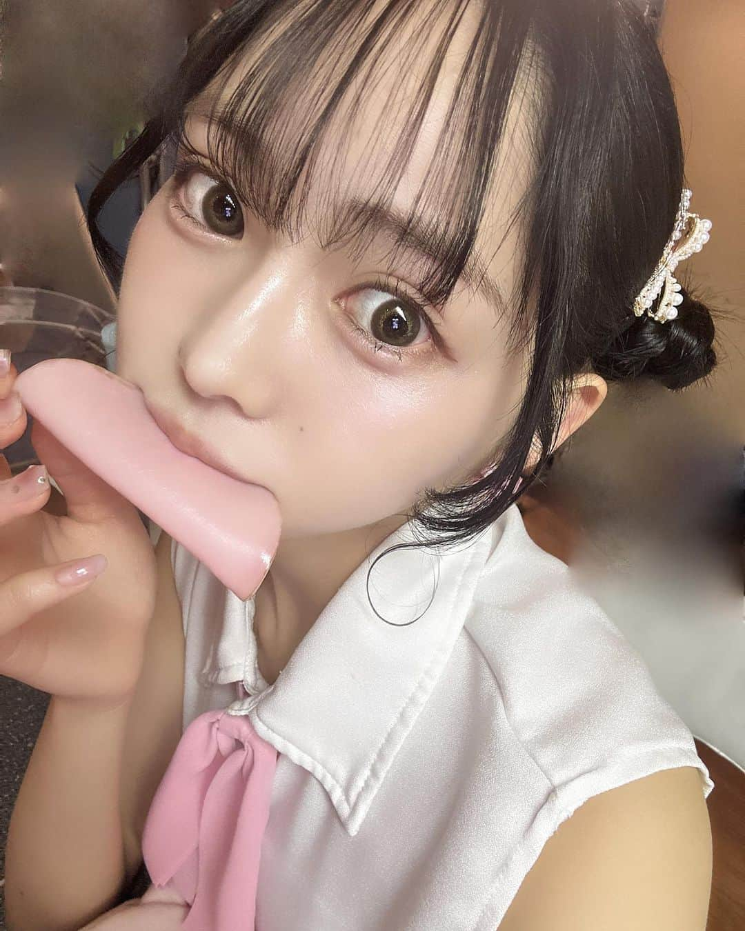 上水口姫香さんのインスタグラム写真 - (上水口姫香Instagram)「はみゅ🐷いる？  食べてもいーよ💋  #fyp #アイドル #推しの子 #推し #idol #idols #오늘 #오늘뭐입지 #오늘의집 #오늘도 #내가 #오늘은 #나이키 #나시 #나」6月16日 20時59分 - hime___k