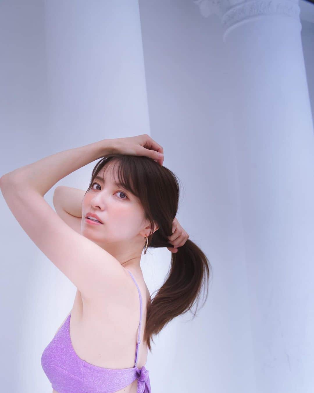 戸田れいのインスタグラム：「I PURPLE YOU🤍🤍💜」
