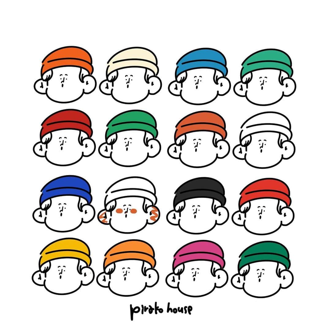Pirakoのインスタグラム：「最近のお気に入りちゃん お疲れさま日記のご紹介🌷  毎日何かしら好きに描くことが わしの中ですごく大事な時間になってる いつも見てくれるみんなありがとう🫣🫶」