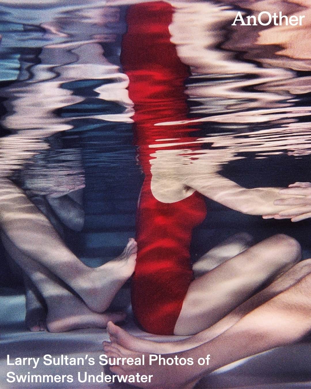 AnOther Magazineのインスタグラム：「After a near-death experience in the ocean as a young boy, @larry_sultan set out on a brave mission to photograph swimmers in San Francisco’s public pools during the 1970s and 80s 🏊️⁠ ⁠ With the release of Swimmers, published by @mack_books, this seminal chapter of the artist’s career finally receives its proper due. "He found himself in this uncharacteristically male pursuit of romantic, lush, beautiful images and that was discomforting to him," Kelly Sultan, Larry's wife tells @missroseneditions. See the euphoric images at the link in bio 📲⁠ ⁠ 📸 Taken from Swimmers, published by MACK, 2023. Courtesy of the artist and MACK⁠」