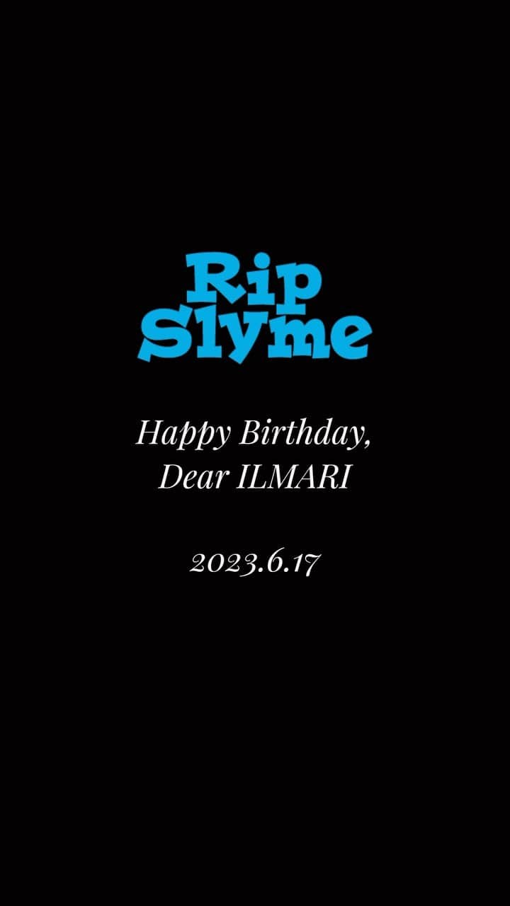 RIP SLYMEのインスタグラム：「🎂 ILMARI 🎂  🎉━━━  𝙃𝙖𝙥𝙥𝙮 𝘽𝙞𝙧𝙩𝙝𝙙𝙖𝙮, 　　𝘿𝙚𝙖𝙧 𝙄𝙇𝙈𝘼𝙍𝙄. 　　　　　　━━━🎉  本日6月17日はILMARIの誕生日🙌 おめでとうございます！㊗️  素敵な1年になりますように🙏  ファンのみなさんからも、ぜひお祝いコメントお願いします😎  #ilmari  #ripslyme  #リップスライム  #誕生日  #birthday  #6月17日生まれ  #happybirthday」