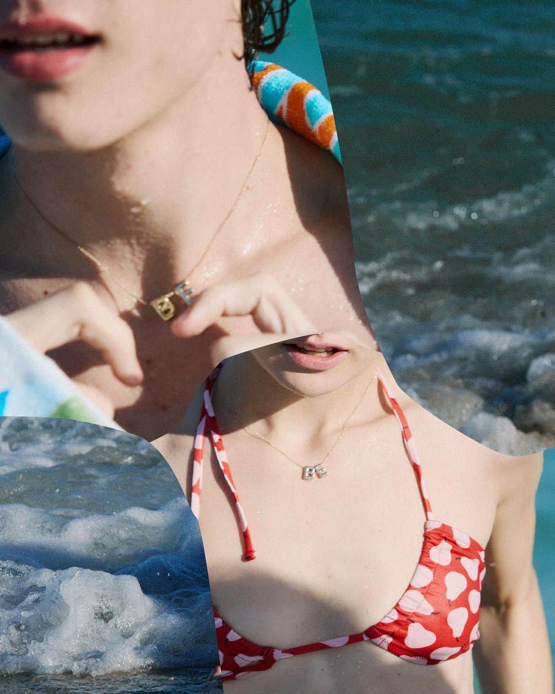 ベネトンのインスタグラム：「Freedom is the dominant aura: to all the beach-addicted summer lovers, it’s time to soak your favorite Benetton fruit pattern into the Atlantic Ocean.  Shop the SS23 collection by @andreaincontri online and in store.  #Benetton」