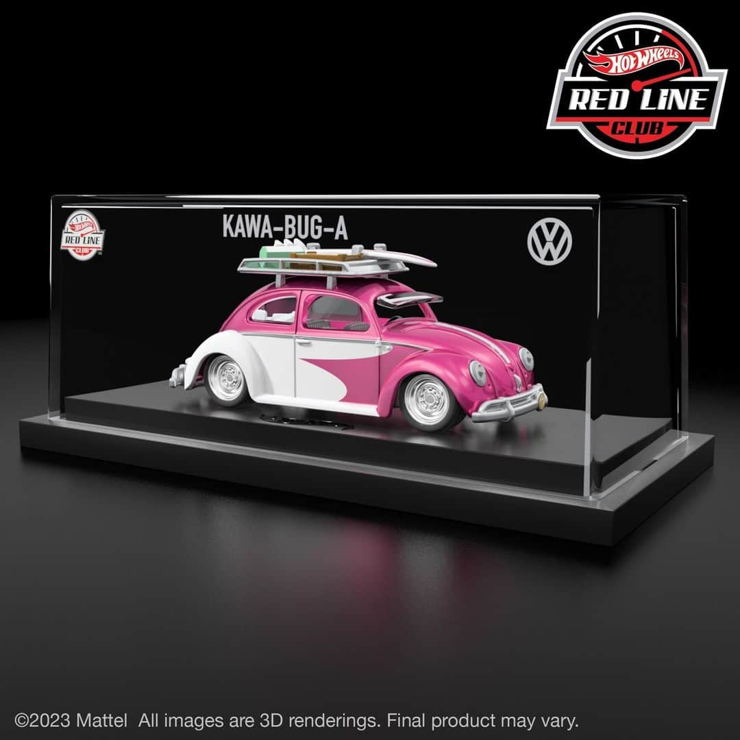 Hot Wheelsさんのインスタグラム写真 - (Hot WheelsInstagram)「Covered in Spectraflame Magenta, with an opening rear and removable surfboard, the RLC sELECTIONs Kawa-Bug-A makes the perfect edition to your collection.   Available for pre-order beginning 6/20 for Red Line Club members only. #HotWheels」6月17日 1時54分 - hotwheelsofficial