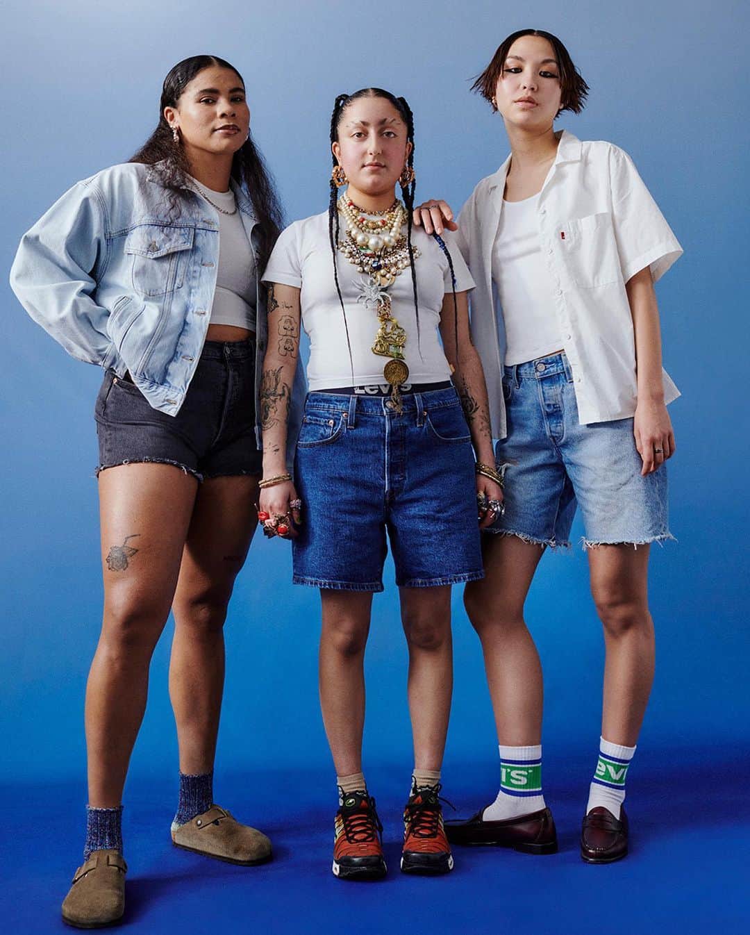 Levi’sのインスタグラム：「These icons absolutely make the cut. (See what we did there?) Shop this season’s 501® Shorts at the link in bio and stories. #150YearsOf501」
