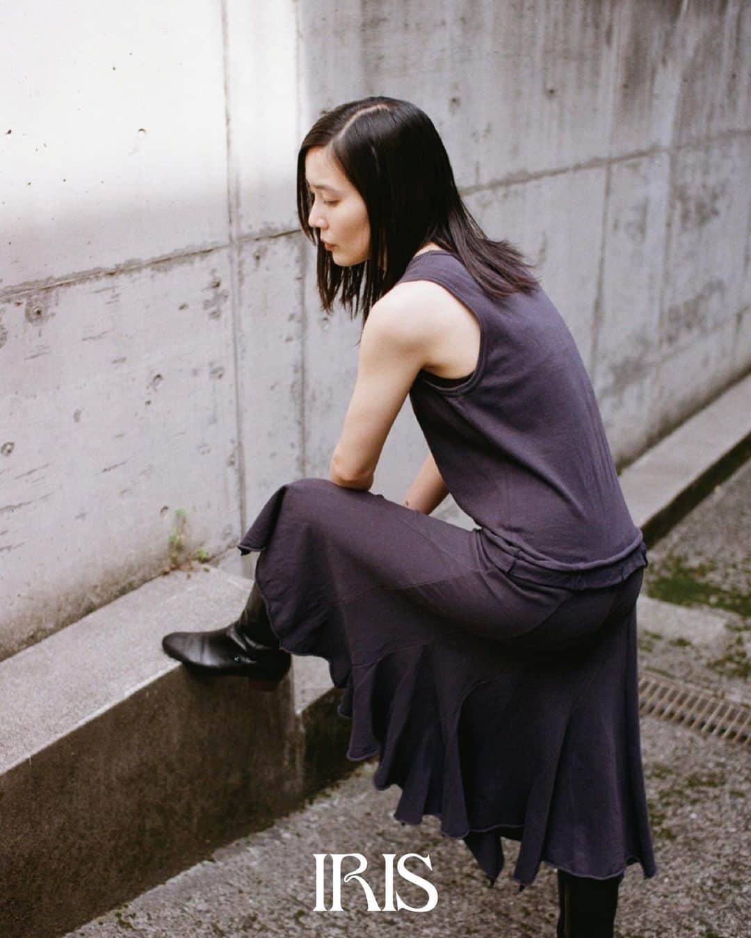 三浦さきえのインスタグラム：「@iris_archive_paris  @yuri_mizutani   direction by @hug_inc  model @hahaharu777  photo by @38uia  HMU by me @sakiemiura」