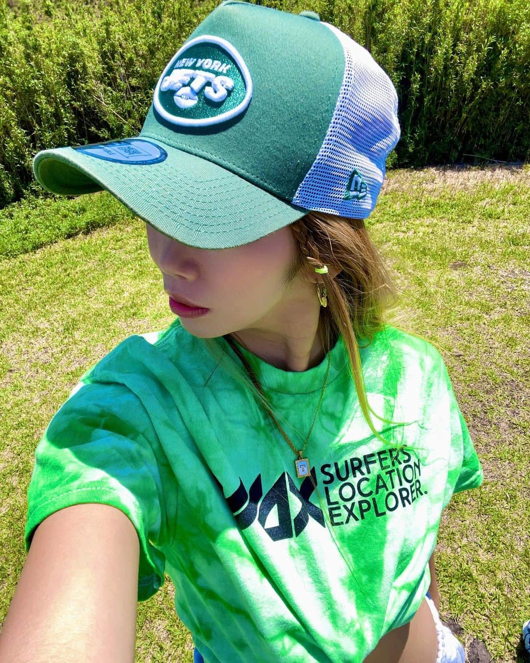 つっきさんのインスタグラム写真 - (つっきInstagram)「💚💙💚💙💚💙  WAXのTシャツ可愛いくてさ💚 まじ夏って感じーッ💙 今日も暑いし最高😆🫶🏽🌈 梅雨はよ終わってハピハピ 太陽たくさんかもーん️☀️✨ 👕 @_wax.official_   #wax #waxスタイル #waxofficial #ootd #fashion #outfit #outfitoftheday #street #kawaii #casual #coordinate #japan #tokyo #tbt #swag #wcw #mcm #yolo #tgif #tt #awesome #dc #ファッション #コーデ #ストリート #ストリートファッション #夏 #tシャツ #イケイケのイケ #すきすきのすき❤️」6月17日 12時29分 - tukki007