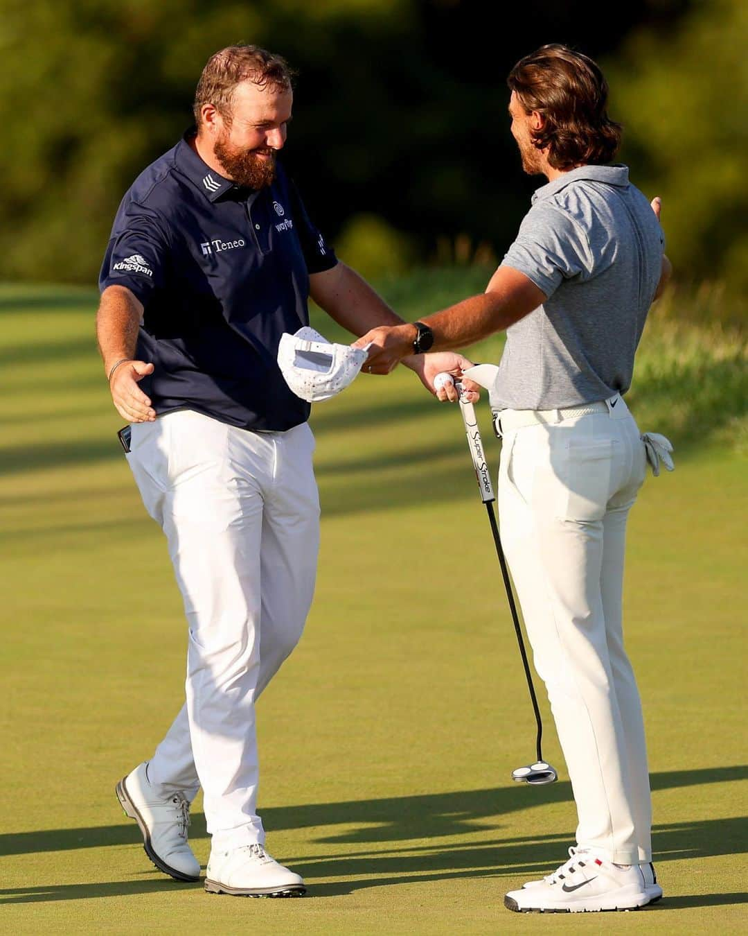 シェーン・ローリーのインスタグラム：「Battled hard to make the cut…18 more holes tomorrow with @officialtommyfleetwood 😍」