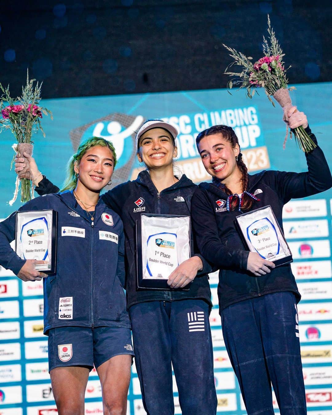 ブルック・ラバウトゥーさんのインスタグラム写真 - (ブルック・ラバウトゥーInstagram)「Just like that, the bouldering World Cup season is done! And what a special season it was. From my first gold to consistently making 4 out of 4 finals, I am incredibly happy with what I was able to bring to the game and the blissful moments the game gave back to me.  • Unfortunately I’m leaving with a slightly bitter taste from last nights final where I didn’t get to express myself as I had hoped. That aside, every chance that I got to play on the wall this season felt like a gift and I won’t let a couple boulders take away all the progress I’ve made and incredible times I’ve had.  • Thank you for the immense support. Coaches, family, friends and those who support me even though I’ve never met them, I could never begin to describe how grateful I am.  • Congrats to @janja_garnbret for a beautiful performance, @natalia_grossman and @nonaka_miho for medals last night and joining me on the overall podium 🫶 • Time to clear the mind and switch gears, let the lead climbing commence! 💃🏻🔥 • 📸: @lenadrapella」6月17日 4時45分 - brookeraboutou