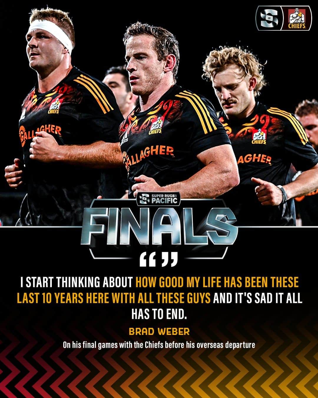 Super Rugbyのインスタグラム：「Emotions running high for @ChiefsRugby co-captain Brad Weber.  #CHIvBRU is set to be a thriller 🤩  🇳🇿 7:05pm NZT - @skysportnz 🇦🇺 5:05pm AEST - @stansportau  #WelcomeToYourSuperStage #SuperRugbyPacific」