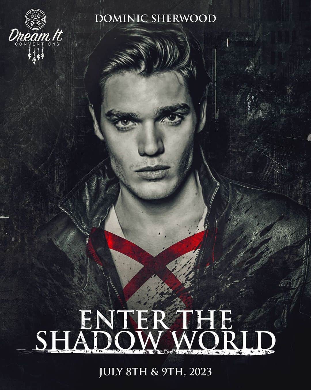 ドミニク・シャーウッドのインスタグラム：「I will be attending the "Enter the Shadow World" convention on July 8th & 9th 2023 in Paris, France. I can't wait to meet you all! Follow @dreamitcon to have all the information. Link to the ticketing : https://www.dreamit-conventions.com/event-details/enter-the-shadow-world   #shadowhunterslegacy」