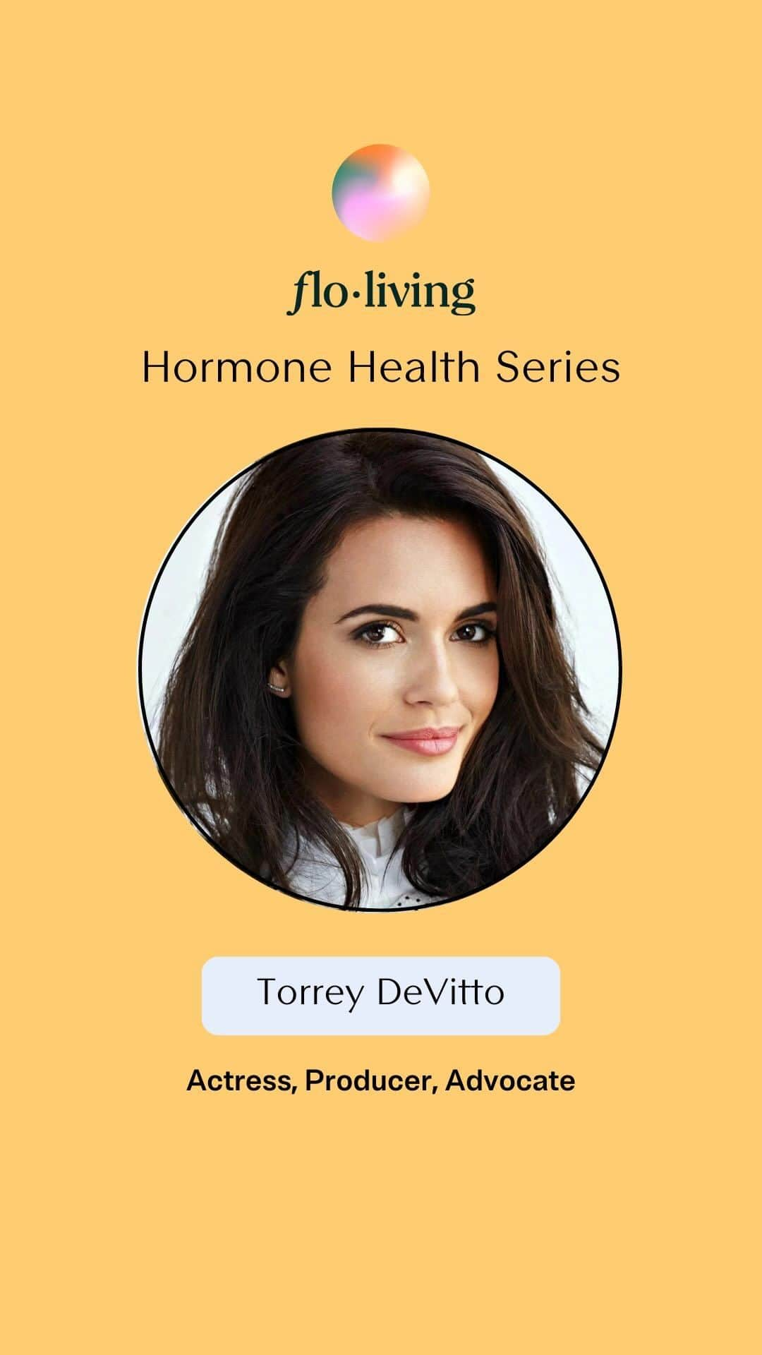 トーレイ・デヴィートのインスタグラム：「Welcome to the fourth episode of @floliving’s hormone health series - We’re All Hormonal - is here!  @alisa.vitti is leading a series of honest and vulnerable conversations with incredible female founders, athletes, activists, actresses and influencers about their own hormonal journey.  This conversation features Actress and Advocate, @torreydevitto. In this conversation, Torrey shares about her experience with heavy PMS symptoms during her cycle and the need to normalize conversations about women’s hormonal health. She touches upon her journey of learning to live in her FLO through Cycle Syncing®, and the practice of eating the right foods and honoring where she’s at in her cycle.  To watch the full conversation, click our link in bio or visit floliving.com.」