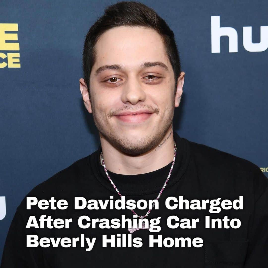 Just Jaredさんのインスタグラム写真 - (Just JaredInstagram)「Pete Davidson has been charged with reckless driving after he crashed his car into a home in Beverly Hills back in March. Tap this photo in the LINK IN BIO for more details on the charge. #Pete Davidson Photo: Getty」6月17日 5時35分 - justjared