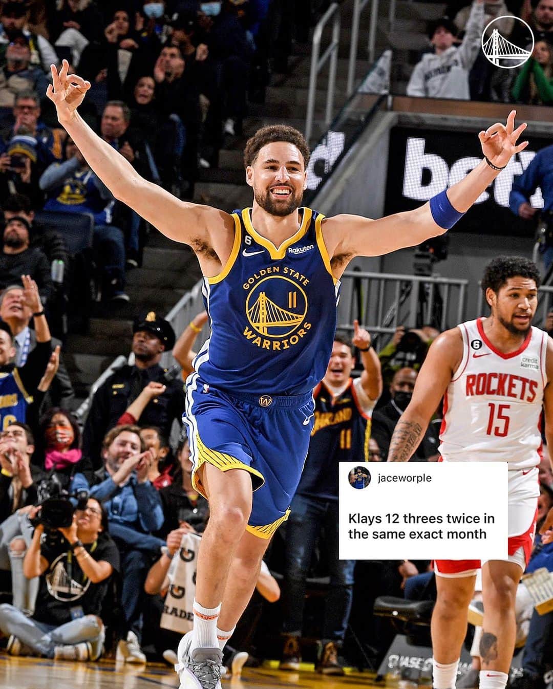 ゴールデンステート・ウォリアーズのインスタグラム：「Your favorite moments from the season are some of ours too! 💙💛」