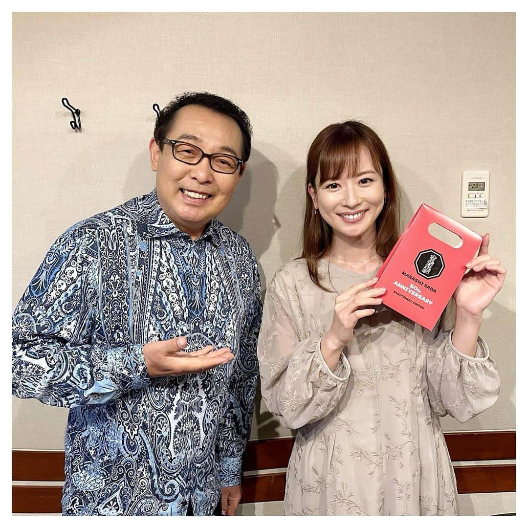 さだまさしさんのインスタグラム写真 - (さだまさしInstagram)「明日の📻 「皆藤愛子の窓ｃａｆé」 6月11日・18（日） 10:30～10:55 TOKYO FM 先週に続いて、２週目の放送回 お土産はコンサートグッズの「さだ彦珈琲」☕️ 番組HP　https://www.tfm.co.jp/madocafe/ . #皆藤愛子 #皆藤愛子の窓カフェ  #tokyofm  #さだまさし #sadamasashi #なつかしい未来 #さだ彦珈琲」6月17日 22時36分 - sada_masashi