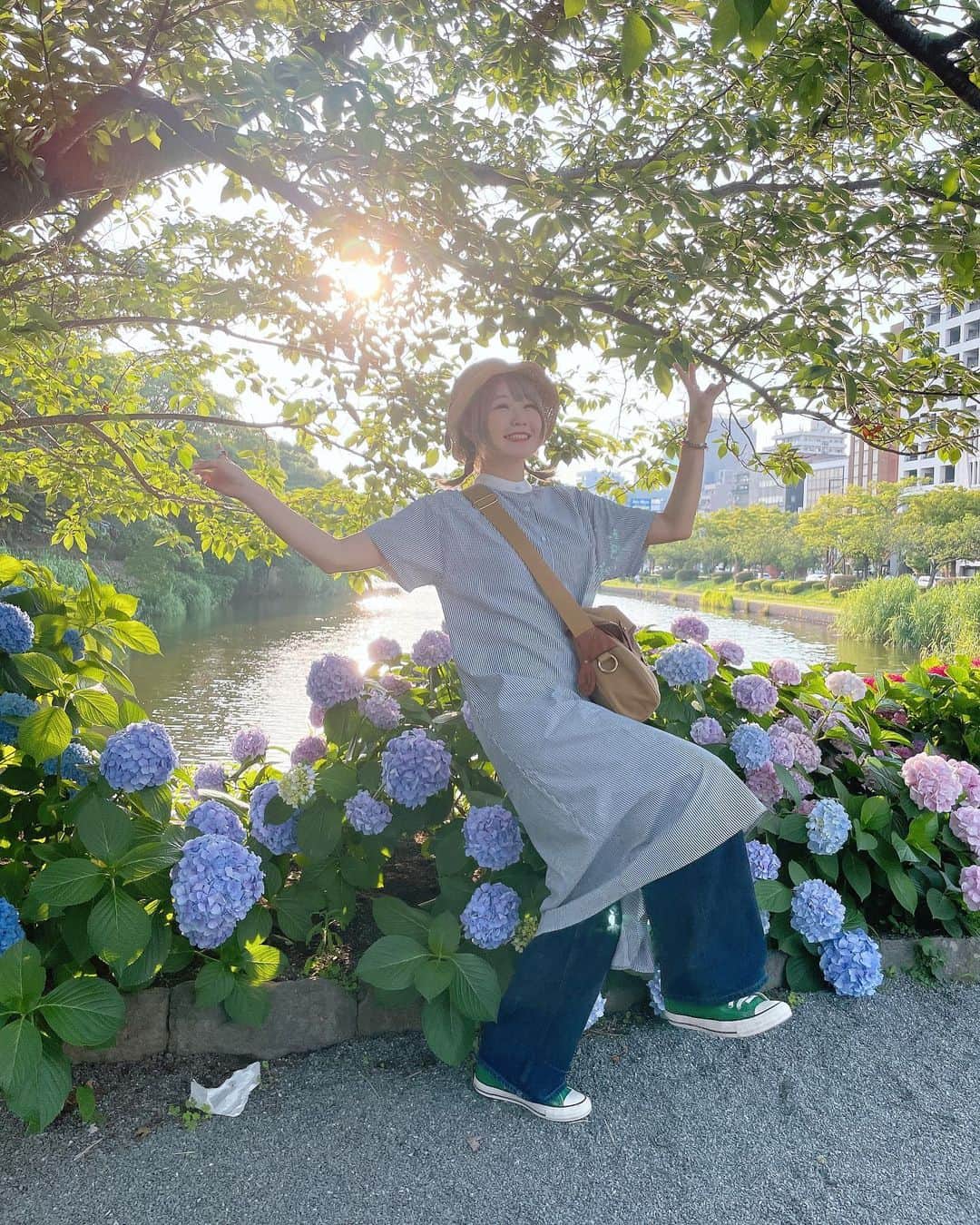 ハラミちゃんさんのインスタグラム写真 - (ハラミちゃんInstagram)「紫陽花みつけた🍃💠 𓂃𓈒𓏸︎︎︎︎⁡ ͛ @merlotcamp   #merlot  #merlot_code」6月17日 21時13分 - harami_piano