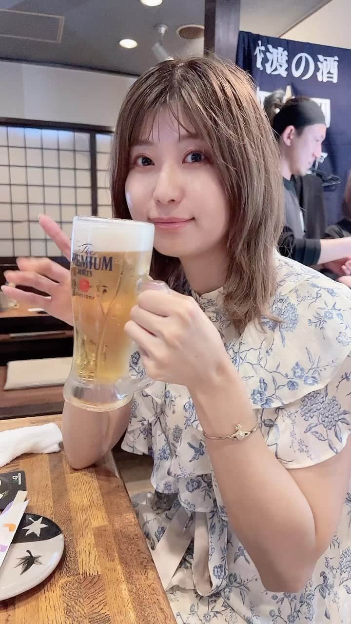 天野麻菜のインスタグラム：「ビール女子。3511」