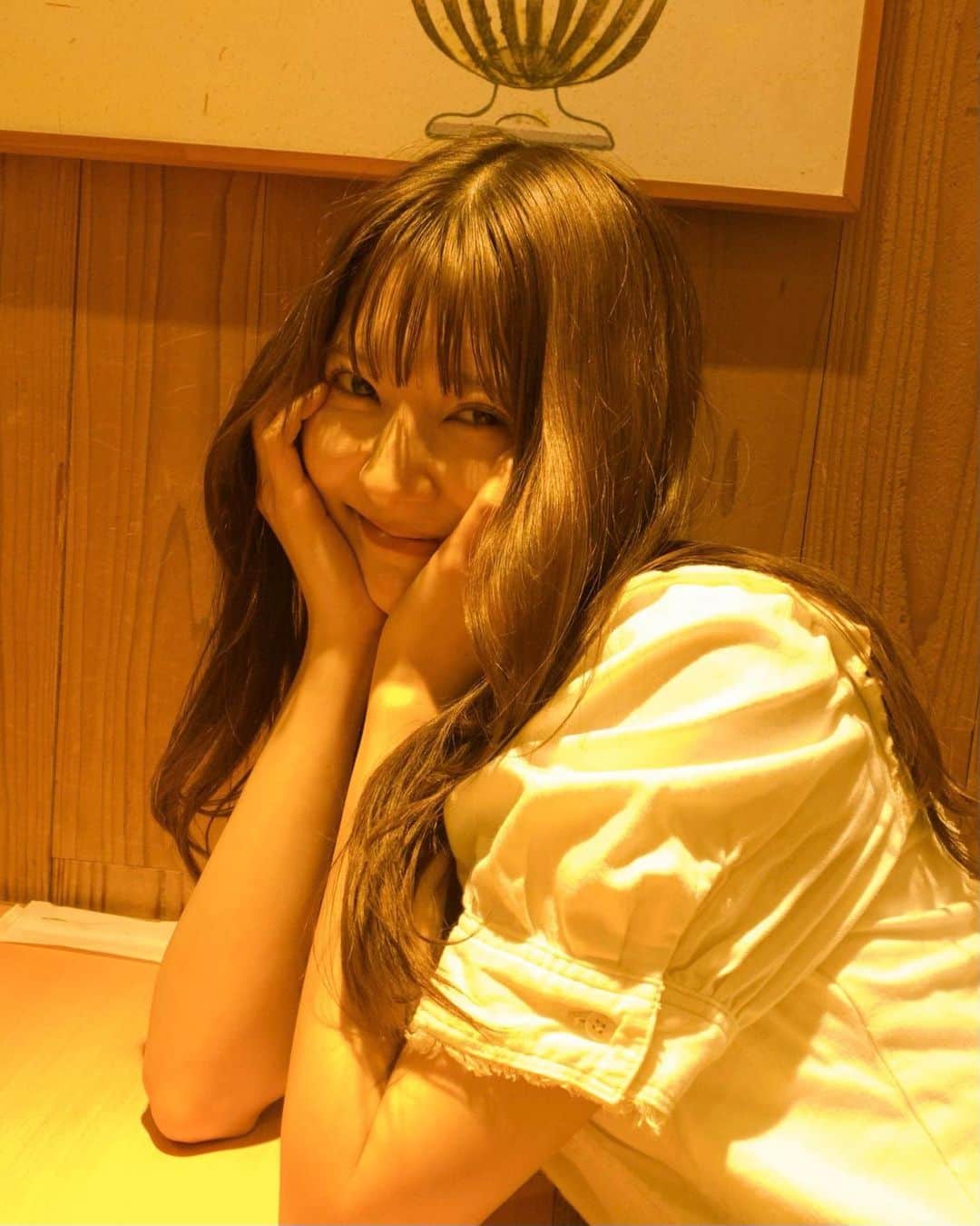 のインスタグラム：「ご飯たくさん食べて幸せの顔😊」