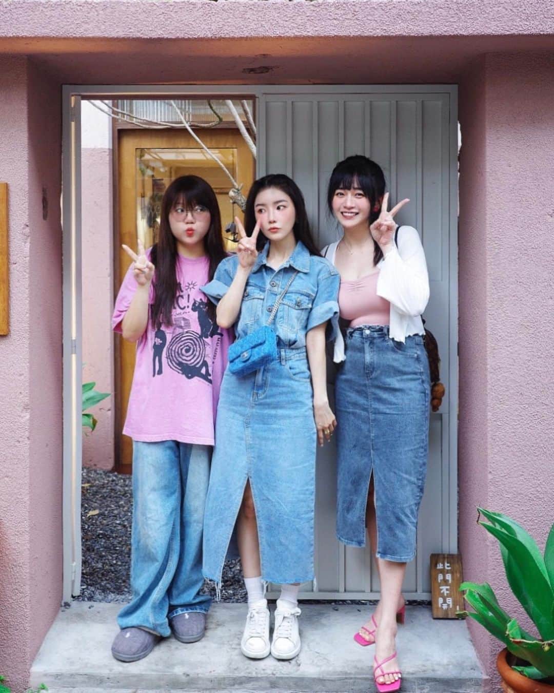 陳語謙のインスタグラム：「👧🏻ིྀ♡👧🏻ིྀ ♡👧🏻ིྀ 雨天也阻擋不了三羊的聚會呀𐂐･ ͜ʖ ･」
