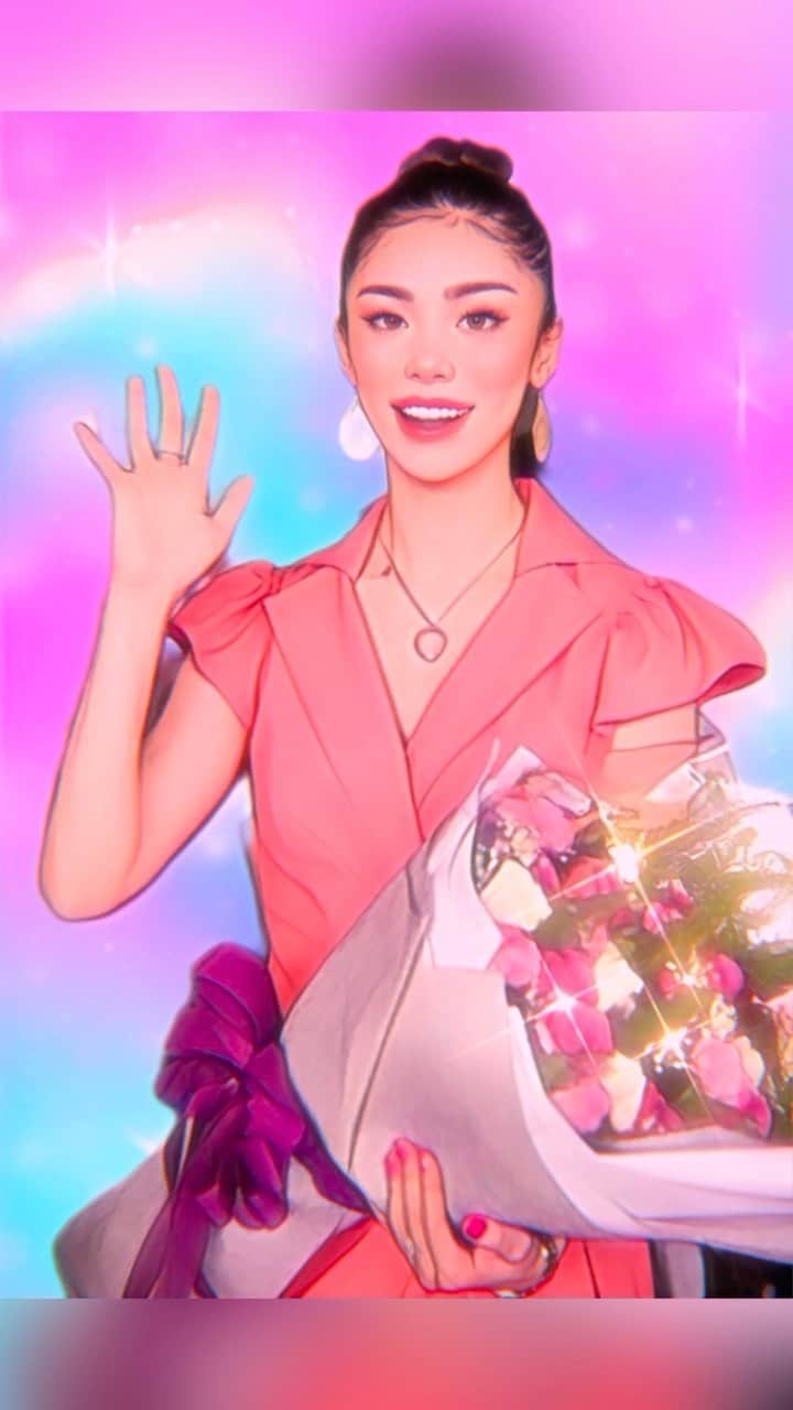 森理世のインスタグラム：「Cartoon me 🎨💐」