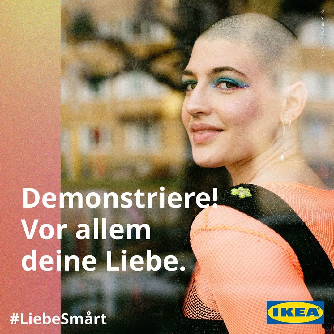 IKEA Austriaさんのインスタグラム写真 - (IKEA AustriaInstagram)「„Wir wollen miteinbezogen werden. Darum demonstriere ich! Und begegne Widerstand auf die wohl friedlichste und schönste Art: nämlich mit Liebe." Yaël, 25. Ein Zuhause für alle. #IKEAat #LiebeSmårt」6月17日 15時20分 - ikeaaustria