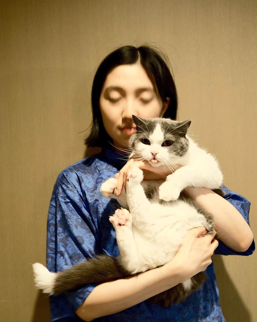 小谷実由のインスタグラム：「🫨🐱👅」