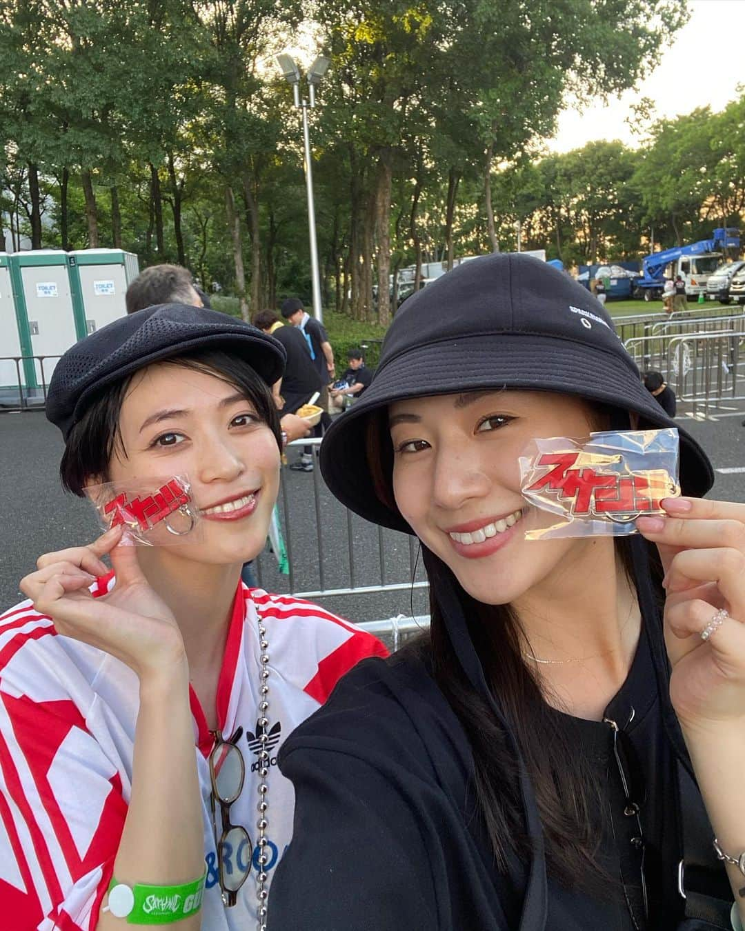 坂田梨香子さんのインスタグラム写真 - (坂田梨香子Instagram)「_  夏フェスはじめ😈😈✌️ りなおと @rina_otomo」6月17日 22時43分 - rikakosakata_official