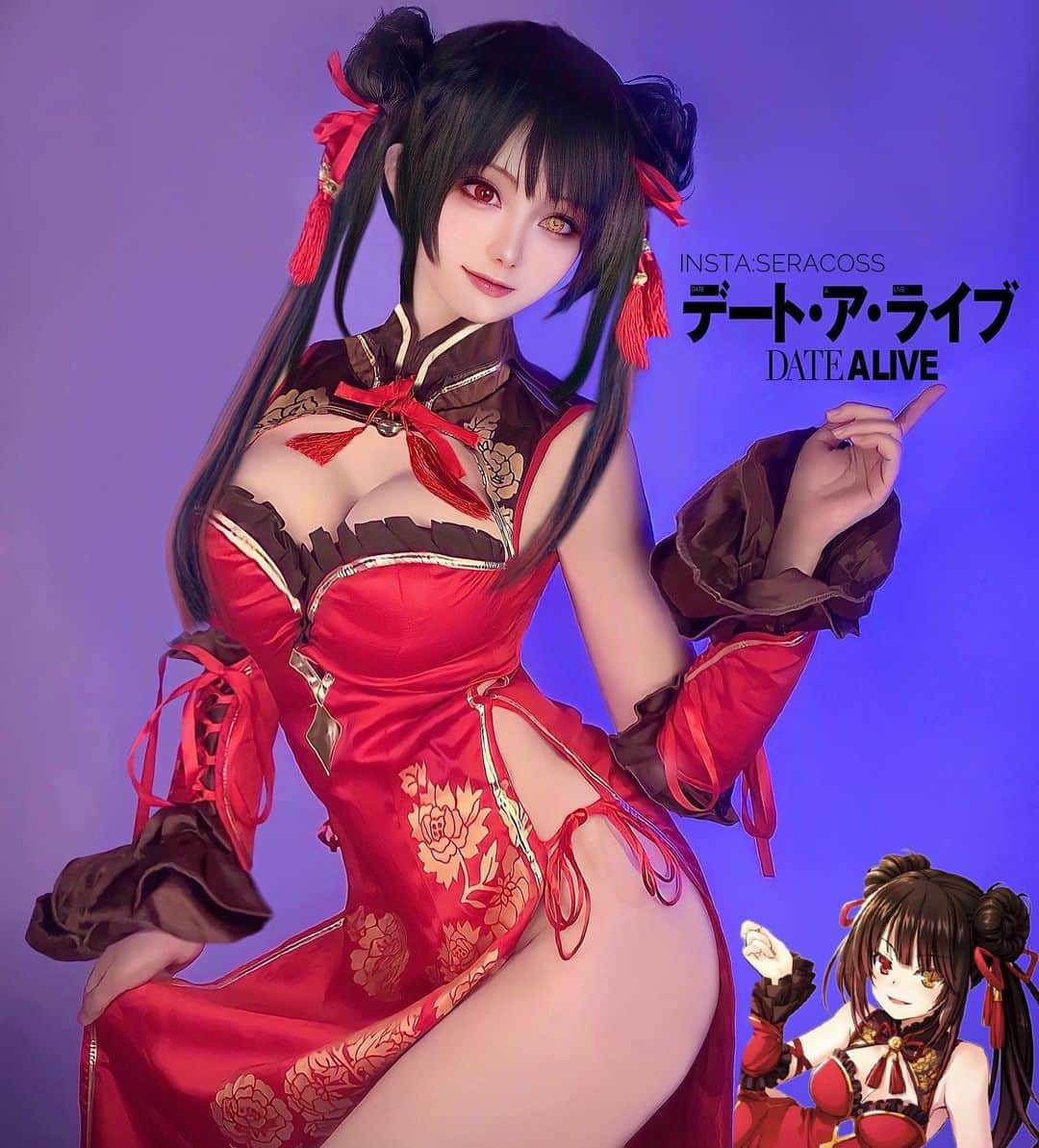 せら☆こすさんのインスタグラム写真 - (せら☆こすInstagram)「my cosplay #tokisakikurumi  @seracoss  #時崎狂三  狂三🥰 cheongsam version🫶🏻  . . . . . . . . . . . . . . . . . . . . . . . 💎info kofi support💎  If you like my cosplay, please support me with my membership 🌸 I would like to use it to buy costumes, buy wigs, and maintain the contents🫶🏻  . . . . . . . .  #datealive #kurumitokisaki #kurumitokisakicosplay #kurumicosplay #datealivekurumi #datealivecosplay #datealiveedit #デートアライブ #狂三 #animeworld #animelover #animewaifu #animegirl #animememes #animeedits #animecosplay」6月17日 17時49分 - seracoss