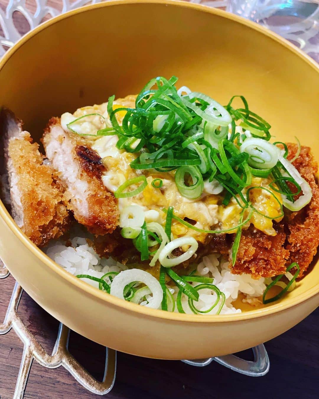 一井悠理さんのインスタグラム写真 - (一井悠理Instagram)「いつも感謝してます！ とても美味しかったよぉ😋 #カツ丼 #手作り」6月17日 18時18分 - yuripoyo.1212