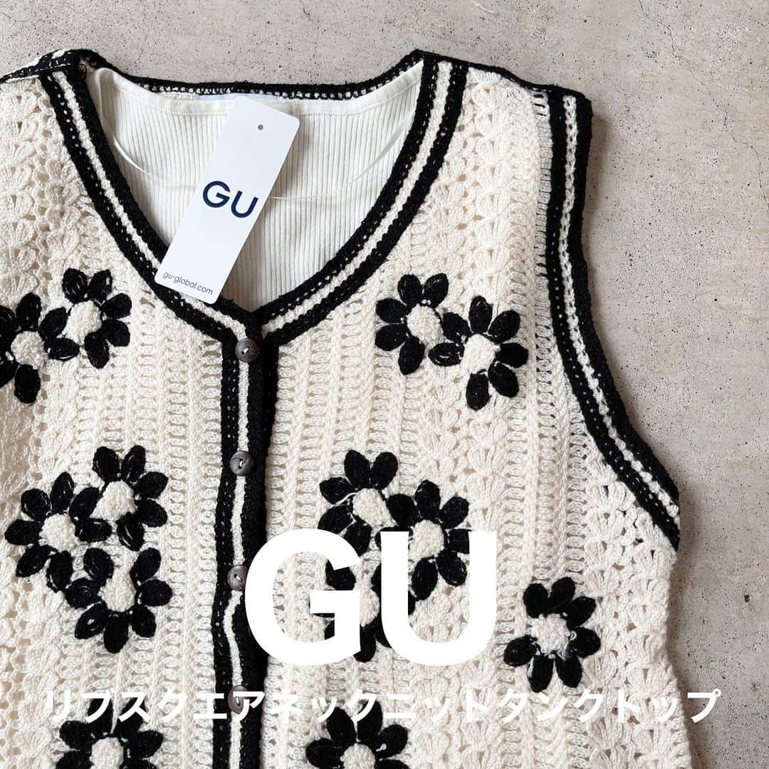 のインスタグラム：「、 @italietofrance_official ☜サブ垢。  ジーユー最新購入品と ¥1,500で買えるフラワー刺繍ベストを 合わせてみました🍉  ベストはタンクトップやキャミソール と合わせるだけで可愛いです。 実店舗でも人気のアイテムです🔖  ジーユーのタンクトップは何にでも 合うのでお勧めです◎ よろしくお願いします💨  @italietofrance  ✔︎サマーセール開催中  ¥1,500で買えるフラワー刺繍ベスト☞イタフラ デニムパンツ☞UNIQLO プリーツパンツ☞しまむら  ※実店舗※ 〒893-0014鹿児島県鹿屋市寿5-10-10 イタフラ TEL0994-40-2777 毎週火曜日定休日 Open10時〜17時  #GU#gu購入品 #GUコーデ#gu_for_all #ジーユー#ジーユー購入品 #ジーユーコーデ #ジーユーマニア #UNIQLO#ユニクロ#しまむら#しまむら購入品 #しまむらパトロール #しまむらコーデ #zara #ザラ#grl#グレイル #モデル募集#アンバサダー募集 #鹿屋#鹿屋市#鹿児島#鹿児島セレクトショップ #プチプラコーディネート #真似しやすいコーデ #脚を出さないコーデ #足を出さないコーデ #夏コーディネート #カジュアルコーディネート」