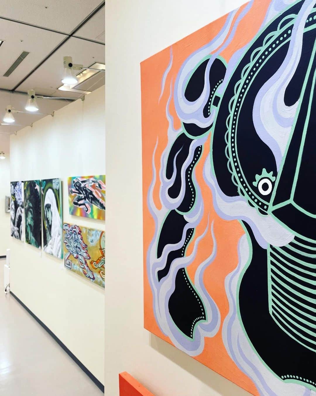 CMKgalleryさんのインスタグラム写真 - (CMKgalleryInstagram)「JOE&CASPERR was here…　@daimarushinsaibashi  @parco_shinsaibashi_official  ２０日まで！🐲👻」6月17日 19時08分 - cmkgallery