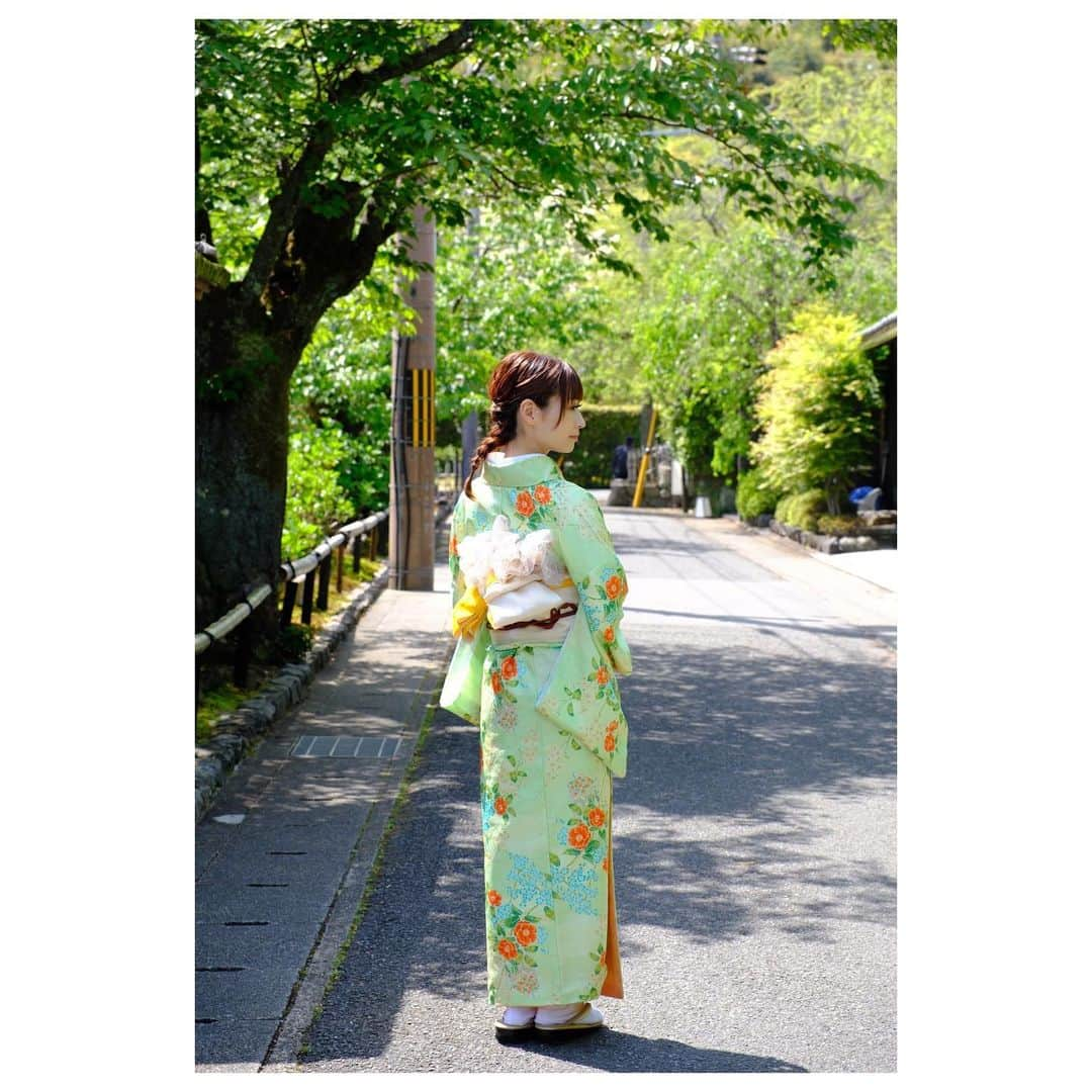 唯月ふうかさんのインスタグラム写真 - (唯月ふうかInstagram)「京都旅行日記👘  鮮やかで、綺麗な色のお着物にしました!! なっちゃん(@natsumi_motoe )素敵な写真を撮ってくれて感謝☺️  これにて、京都旅行日記はおしまいです!! お付き合い頂き ありがとうございました💐 また、京都行きたいなぁ。   #京都  #旅行  #京都旅行  #着物女子  #女子旅  #唯月ふうか」6月17日 19時35分 - fuka_yuduki