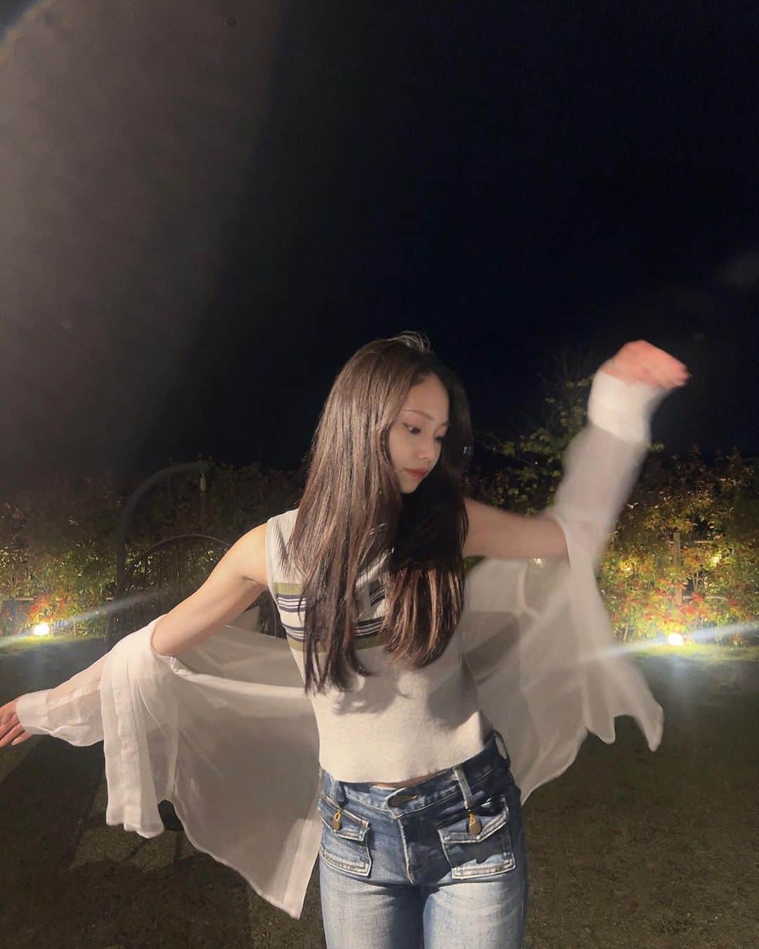 川西莉子のインスタグラム：「ずっと楽しみにしてたグランピング あむちゃんと行ってきた🩶 ⠀ ⠀  #05 #fyp #일본 #グランピング #滋賀」