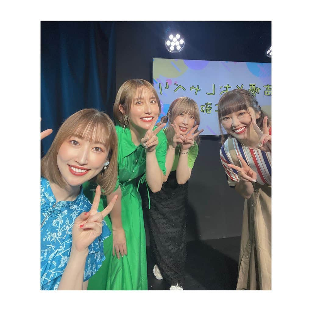 五十嵐裕美のインスタグラム：「#声優とおしゃべり 第一回目にこの4人で出られてとてと楽しかったです✨ 来てくださった方も配信見てくださった方もありがとうございました！またね〜🙌」