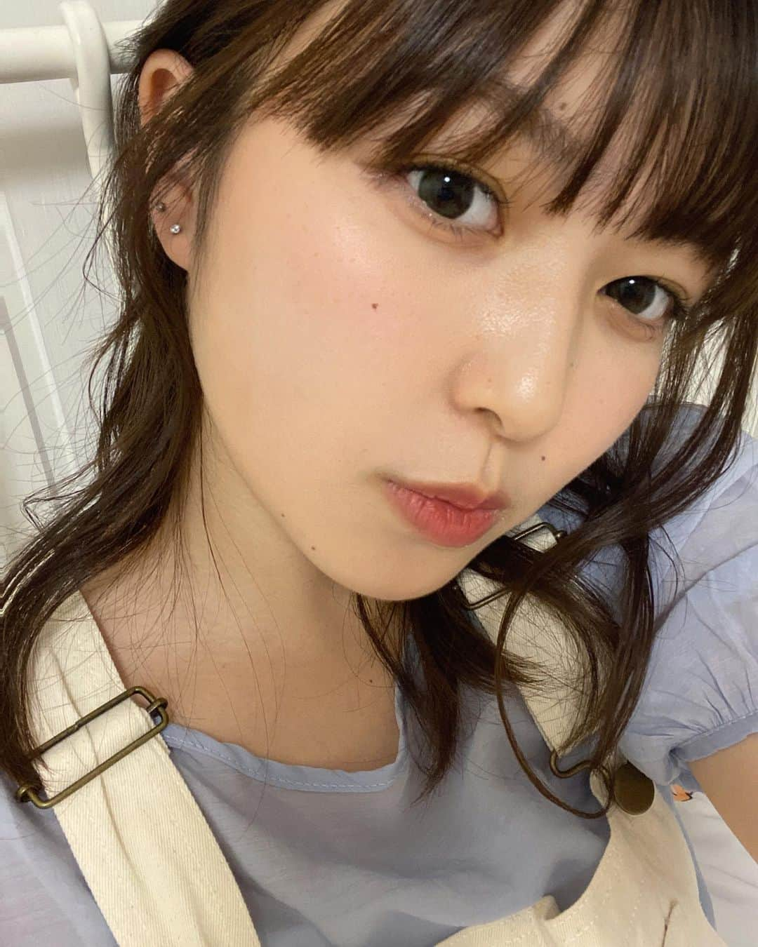 野崎奈菜さんのインスタグラム写真 - (野崎奈菜Instagram)「⁡ カラコンとメイクと髪が 今日ちょっといい感じでした☺︎ ⁡ 子供たちと校庭走ってたら ガッツリ焼けてきました、辛い。」6月17日 20時58分 - lunelapin_na7